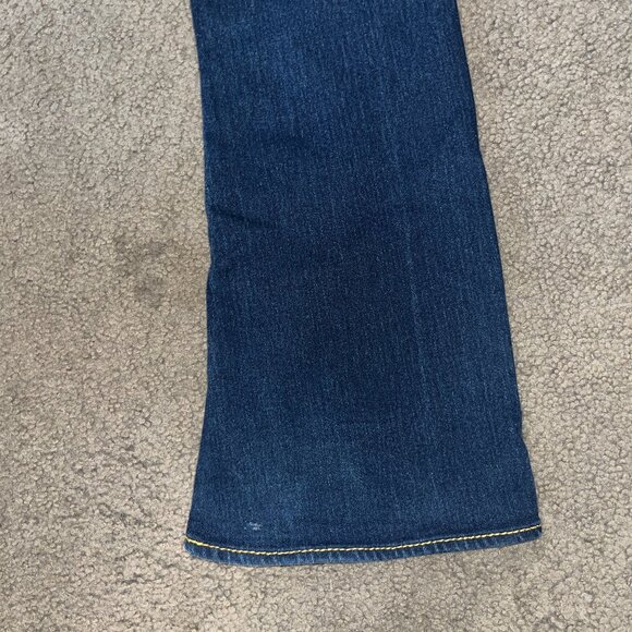 LEVI'S TYPE 1 JEANS TOUGH BOOT WESTERN FLARE LEG LOW RISE - JUNIOR 7M = W27 L32 - Picture 9 of 16